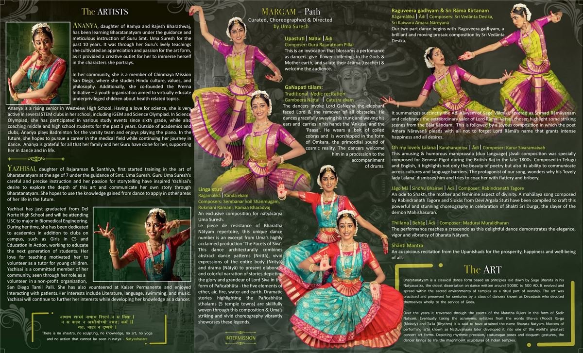 Ananya & Yazhisai's Bharatanatyam Program