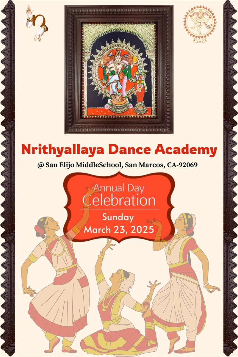 Nrithyallaya Dance Academy Annual Day Flyer