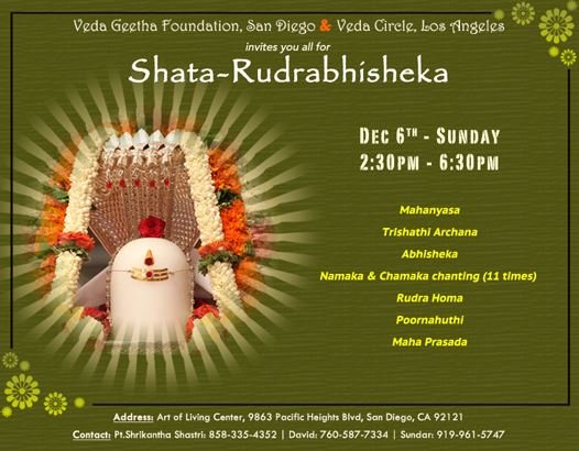 Shatarudrabhisheka Karthika Masa Flyer